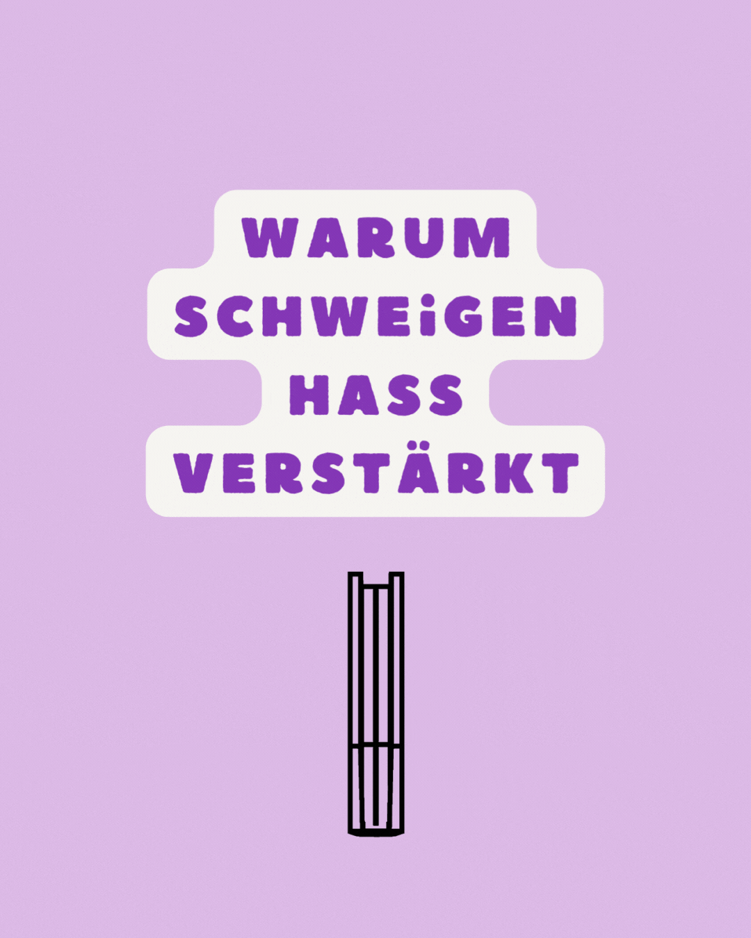 Warum Schweigen Hass verstärkt. Gezeigt wird ein Buch.